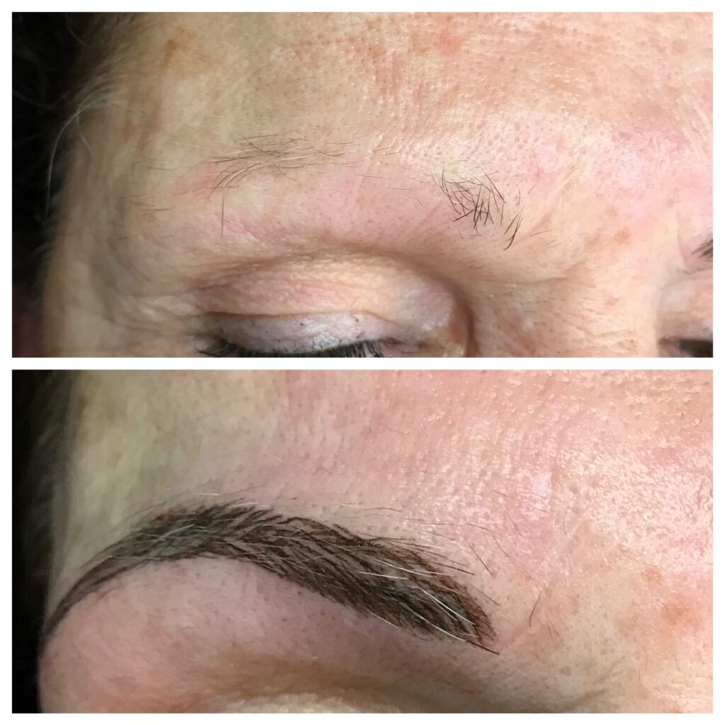 Before and After Microblading Schaumburg