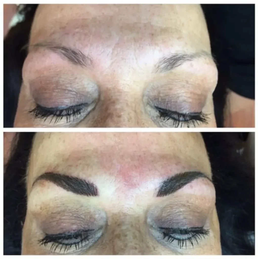Before and After Microblading Schaumburg
