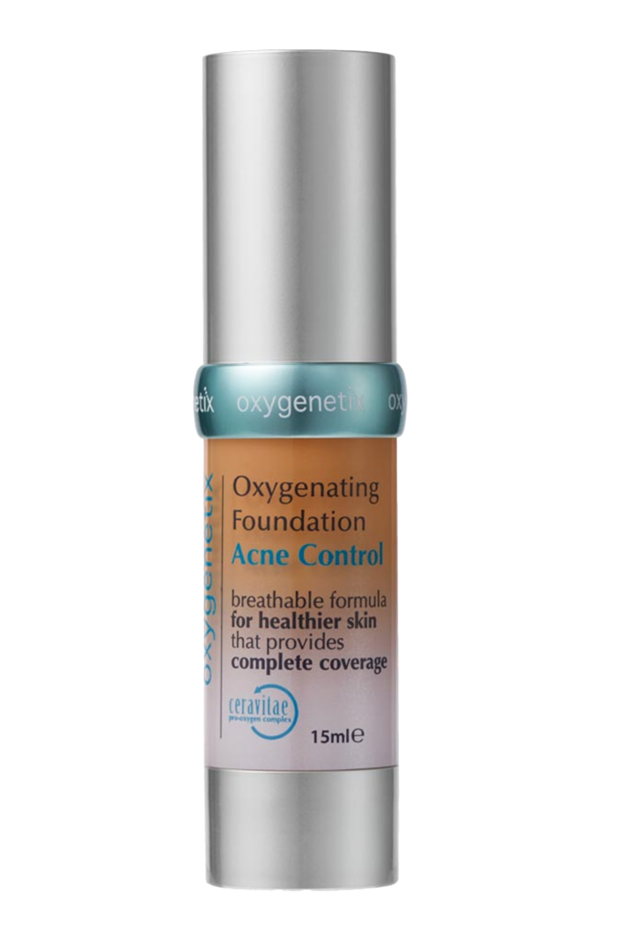 Oxygenating acne control foundation